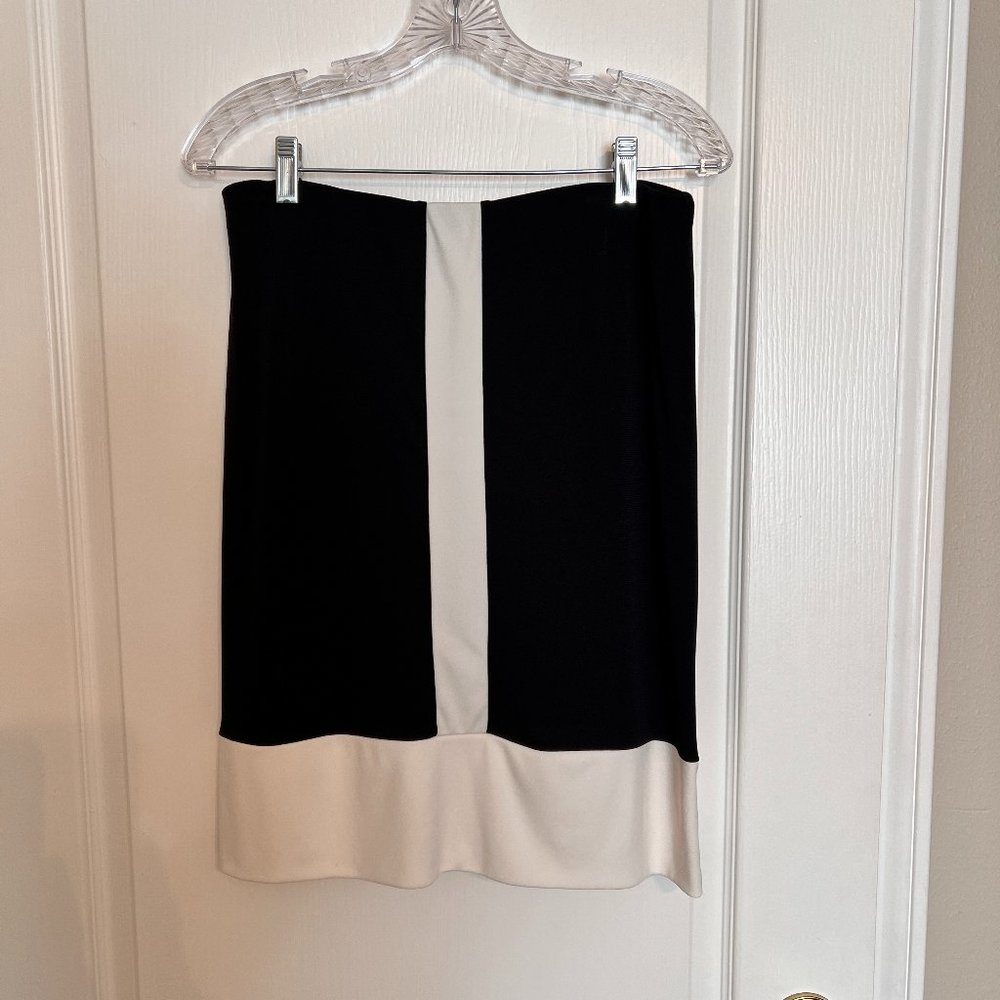 Allison Taylor Black and White Midi Skirt - Size L